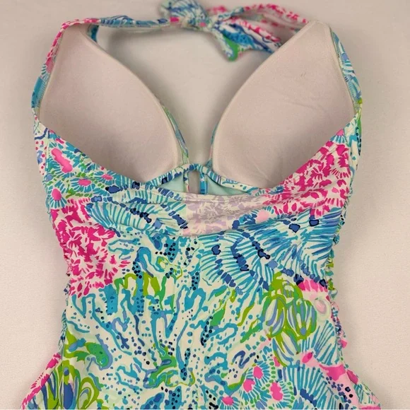 Lilly Pulitzer Lanai Halter One-Piece Swimsuit in Sink or Swim Size 4 EUC - Picture 12 of 14